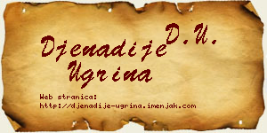 Đenadije Ugrina vizit kartica